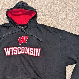 J America University of Wisconsin Hoodie